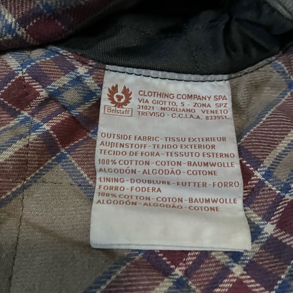 Men's Belstsff Green Waxed Jacket Sz M - Picture 4 of 9